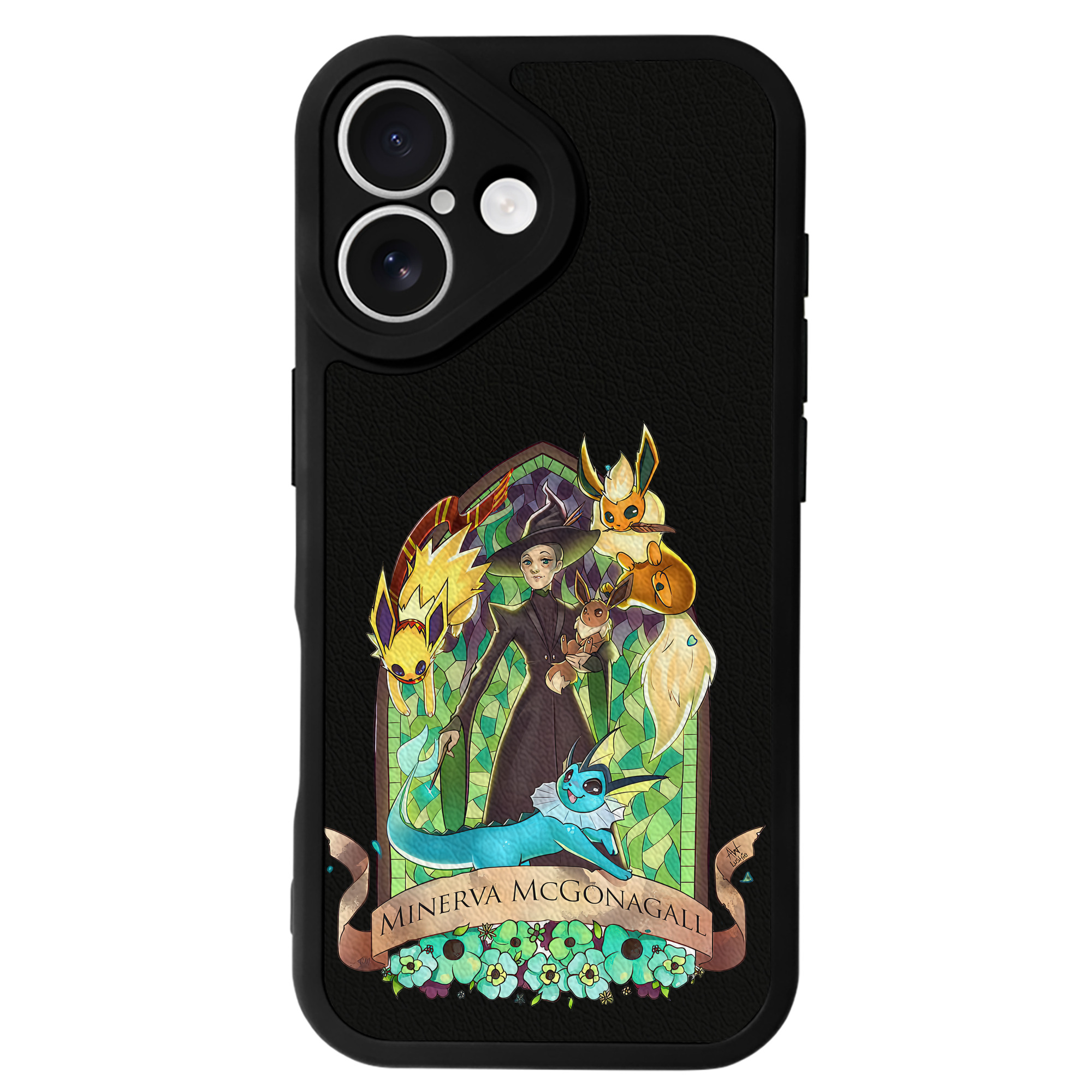 （画像用） Harry Potter ハリー・ポッターシリーズ 【iPhone 16シリーズ対応】シリコンスマホケース（レザー調） 材質：シリコン